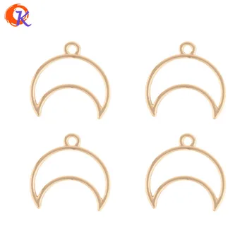 

Cordial Design 100Pcs 19*20MM Jewelry Accessories/Earring Connectors/Zinc Alloy/Moon Shape/DIY Making/Hand Made/Earring Findings