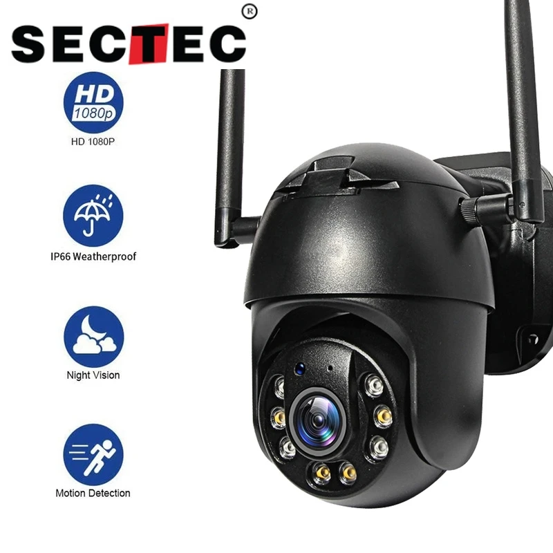 SecTec Облако IP Камера 1080P HD на открытом воздухе IP66 Водонепроницаемый умный дом