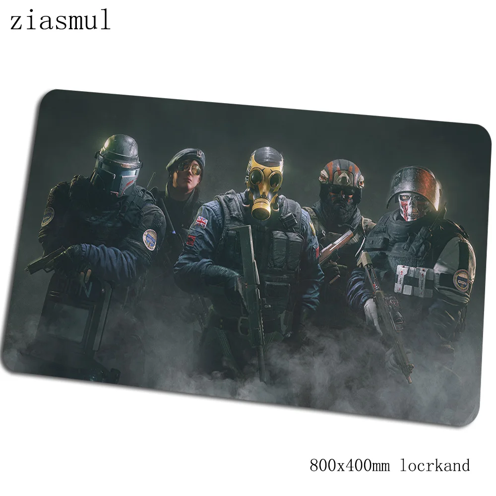 Rainbow six siege коврик для мыши 80x40 см locrkand компьютерная мышь игровой мат геймпад высококлассный игровой коврик для мыши Настольный коврик для офиса padmouse - Цвет: Size 800x400x2mm