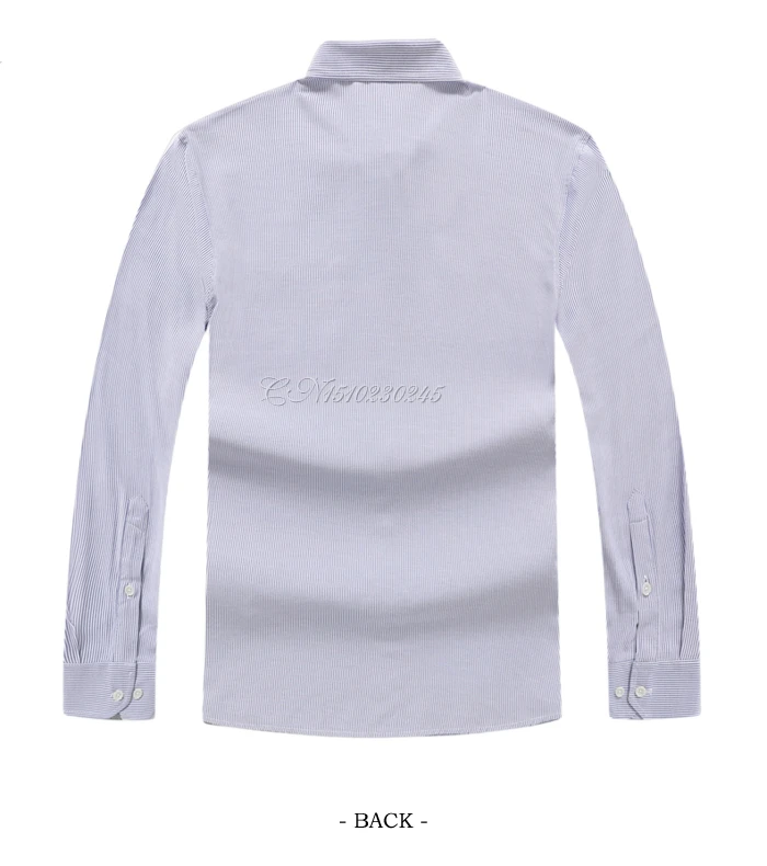 5XL 6XL 7XL 8XL 10XL размера плюс Мужская рубашка в полоску деловая Повседневная Свободная Прямая рубашка с длинным рукавом мужская брендовая одежда