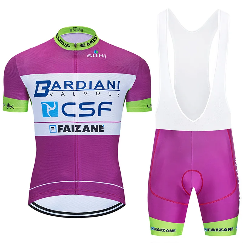 

2020 Pro Team France Cycling Jersey 9D Bib Set MTB Uniform Purple Bicycle Clothing Bike Clothes Mens Short Maillot Culotte