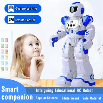 

Smart Robots Remote Control Toys For Kids Walking Dancing Singing Toy infrared Ray Control Robot with LED Light RC Robot Gifts