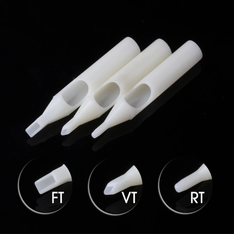 50pcs Plastic Tattoo Nozzle Tips Set 5/7/9/11/13/15RT FT Disposable Sterile Needle Tubes Machine Accessorie | Красота и здоровье
