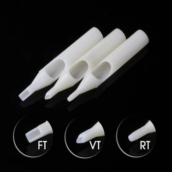 

50pcs Plastic Tattoo Nozzle Tips Set 5/7/9/11/13/15RT FT Tattoo Tips Disposable Sterile Needle Tubes Tattoo Machine Accessorie