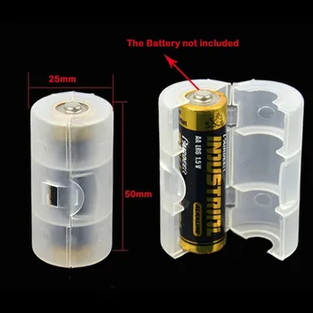 

AA to C Battery Adaptor Holder Case Converter Switcher LR06 AA to C LR14 Size Battery Storage Box