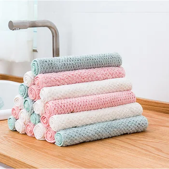 

Household Pineapple Case Dish Towel Thick Absorbent Cleaning cloth Domestic Cleaning Cleaning Cloth Kitchen Non-Stick Oil Dishcl