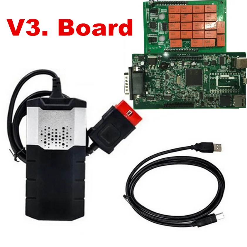 2016R0 новейшая версия/201503 для VD TCS CDP PRO OBD2 сканер автомобильный грузовик кабель комплект для delphis VD ds150e cdp и vci - Цвет: v3.0 no bluetooth