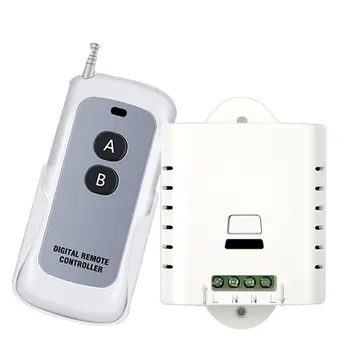 

Single Channel Single-Way AC85-250V 1200w Socket & Ultra-thin 2 Keys Remote Controller Set Multi-functional