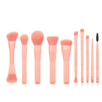 

2020 New Princess Pink Pop Color Hot Selling 10 Makeup Brush Set Double Head Paint Set For Woman Girls Students