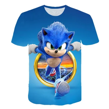 

3D Boys Mario Supersonic sonic Print Girls Funny T-shirts Costume Children 2020 summer Clothing Kids Clothes Baby Tshirts street