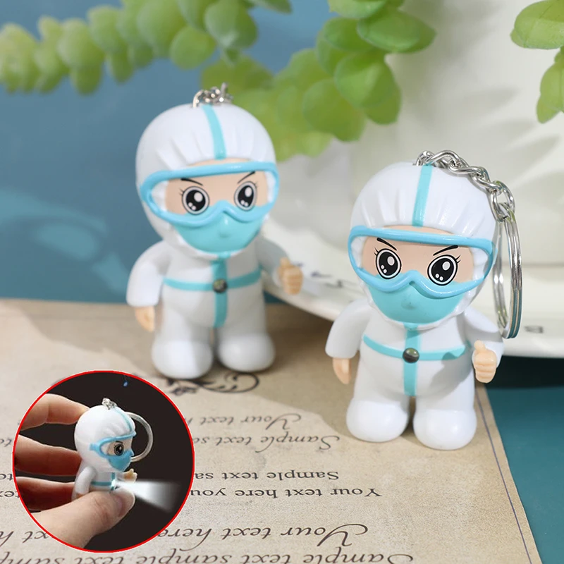 Key Ring Cartoon Nurse Staff Humanoid Key Chain Souvenir Thanksgiving Present Pendant Key Accessories Gifts