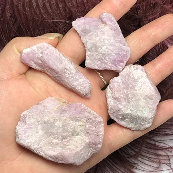 

high-quality goods！！！4pcs Natural pink Corundum Raw Stones Natural Rough Gemstone Crystal Mineral Specimen Stone Collection