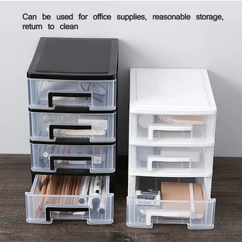 

Plastic Storage Box Makeup Organizer Small Drawer Jewelry Box Office Sundries Cosmetic Storage Container