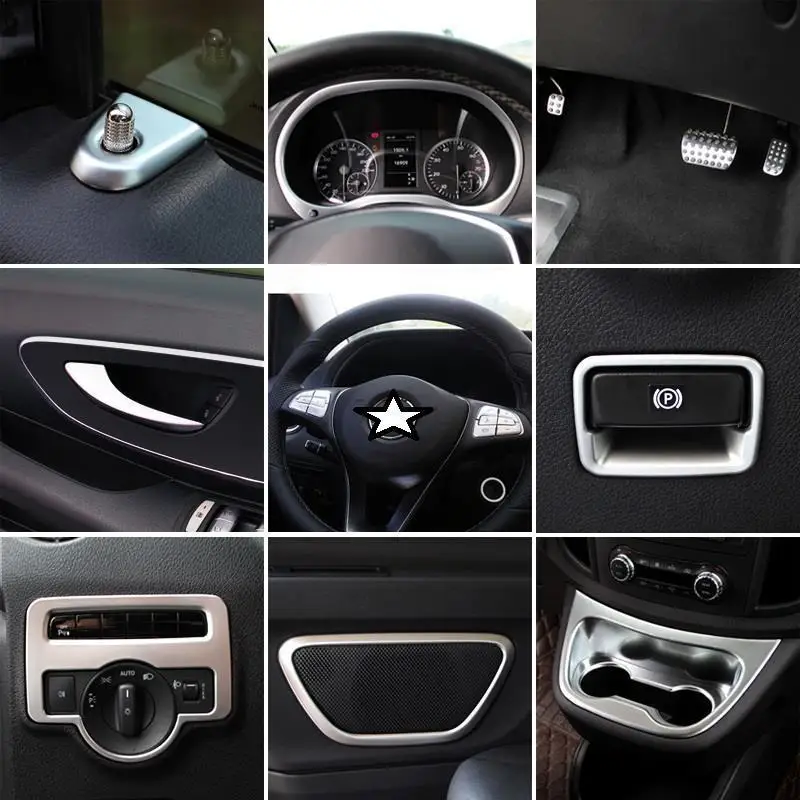Automovil декоративная приборная панель, система управления интерьером, высококачественный автомобильный Стайлинг, Украшение 18 19 для Mercedes Benz Vito