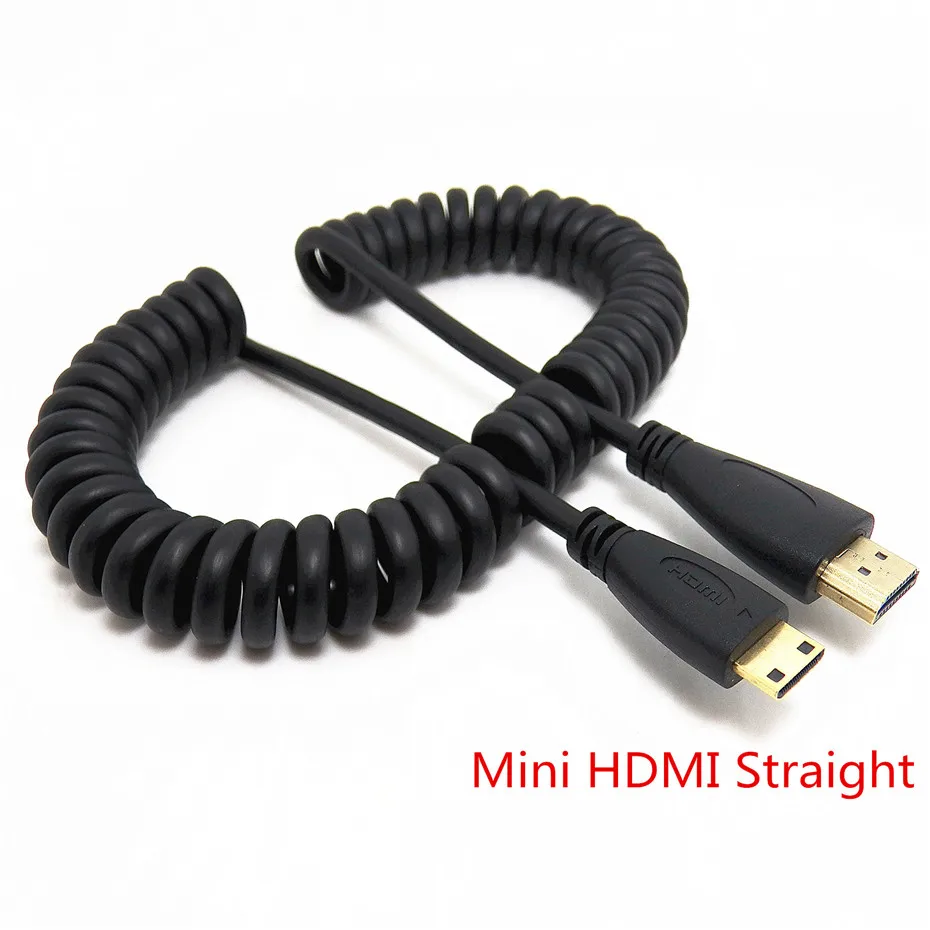 Высокоскоростной пружинный Кабель Micro/Mini HDMI к позолоченный кабель с поддержкой