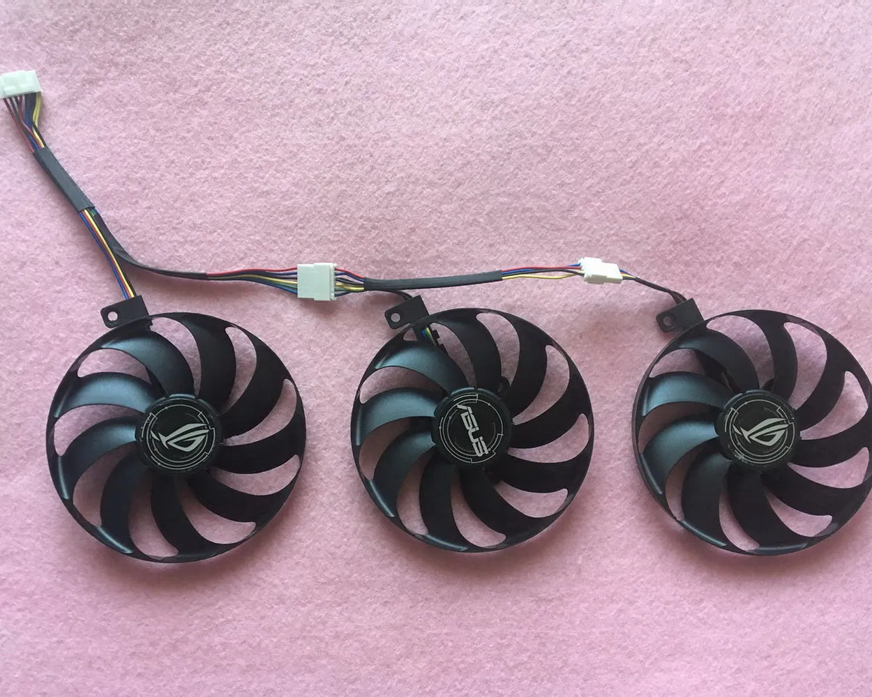 R250 FDC10H12S9-C Video Card Triple Round Fan Replacement 12V 0.35A 7Pin for ASUS AMD RX5600 RX5700 XT ROG RTX2070S RTX2080Ti | Компьютеры