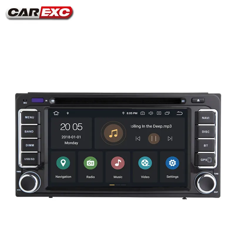 Excellent Android 9.0 OS Octa Core Car DVD Player Stereo System For Toyota Old Prado RAV4 GPS WIFI Multimedia Carplay GPS Radio Navigation 1