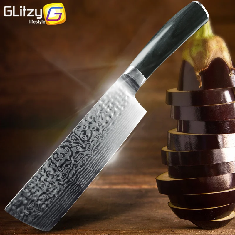 Кухонный нож 7 дюймов мясницкий 7CR17 440C шеф повар немецкий из нержавеющей стали