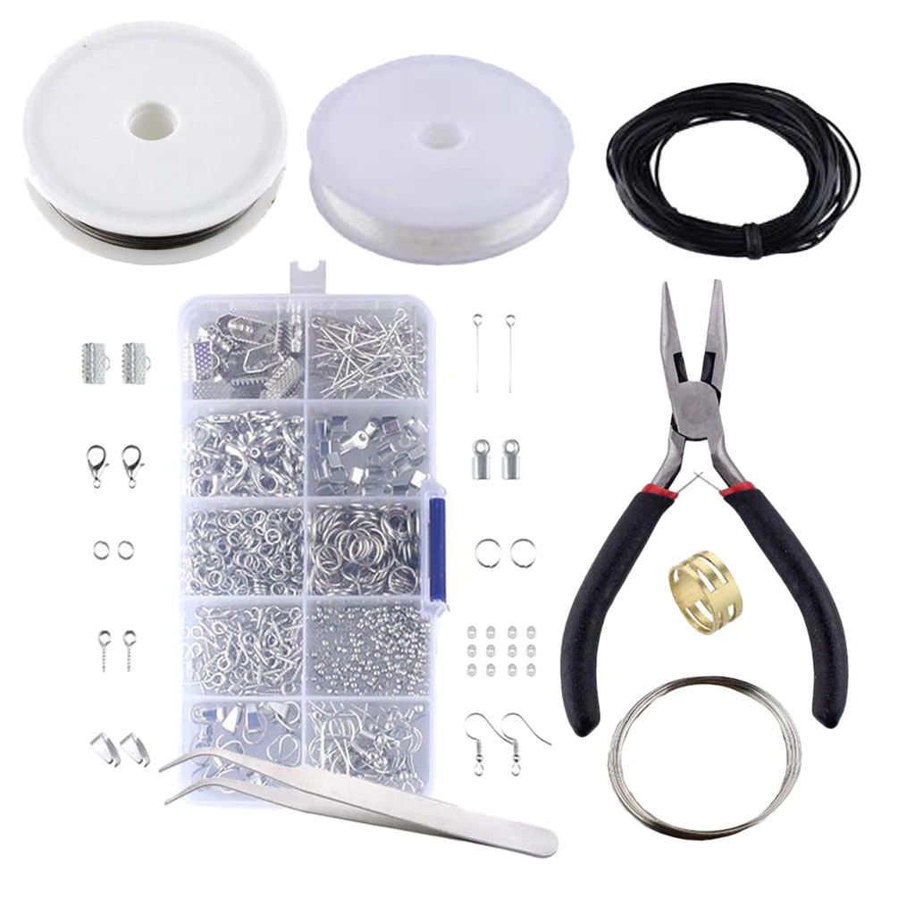 

1 Pack Jewelry Lobster Clasp Beading Crafting Open Jump Ring Findings Kit