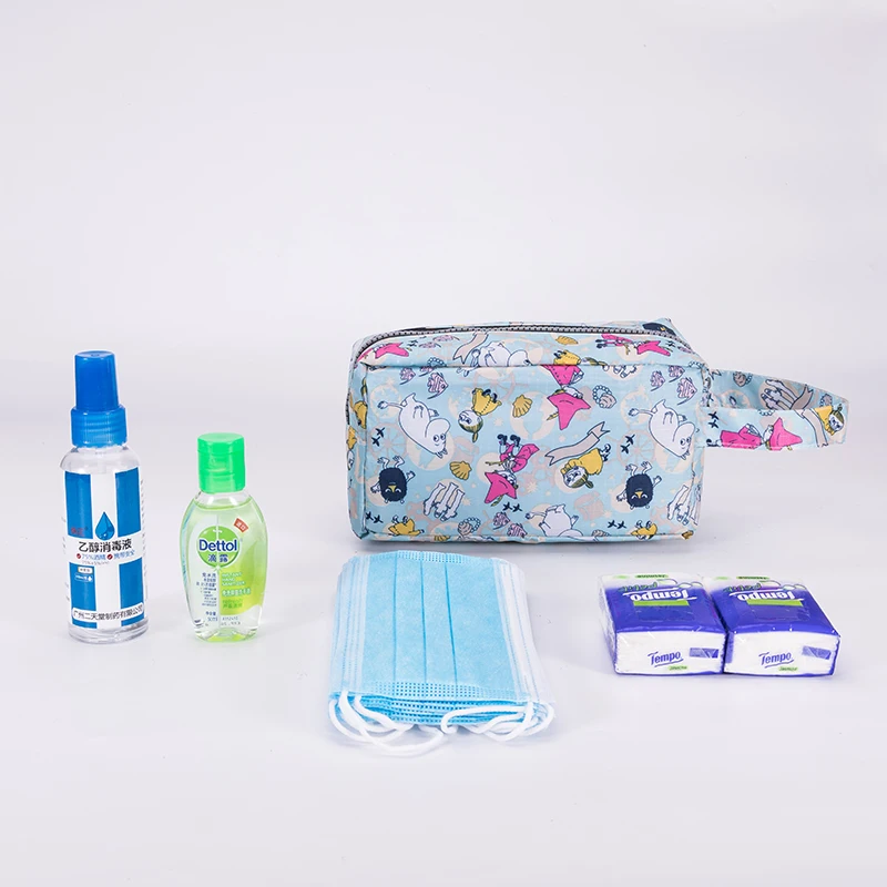 Handbags Cosmetic-Bag Lipstick Toiletries-Organizer Storage Cartoon-Cases Make-Up Travel