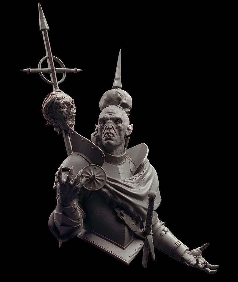 Unassambled 1/10 ancient fantasy warrior with armor BUST Resin figure miniature model kits Unpainted | Игрушки и хобби