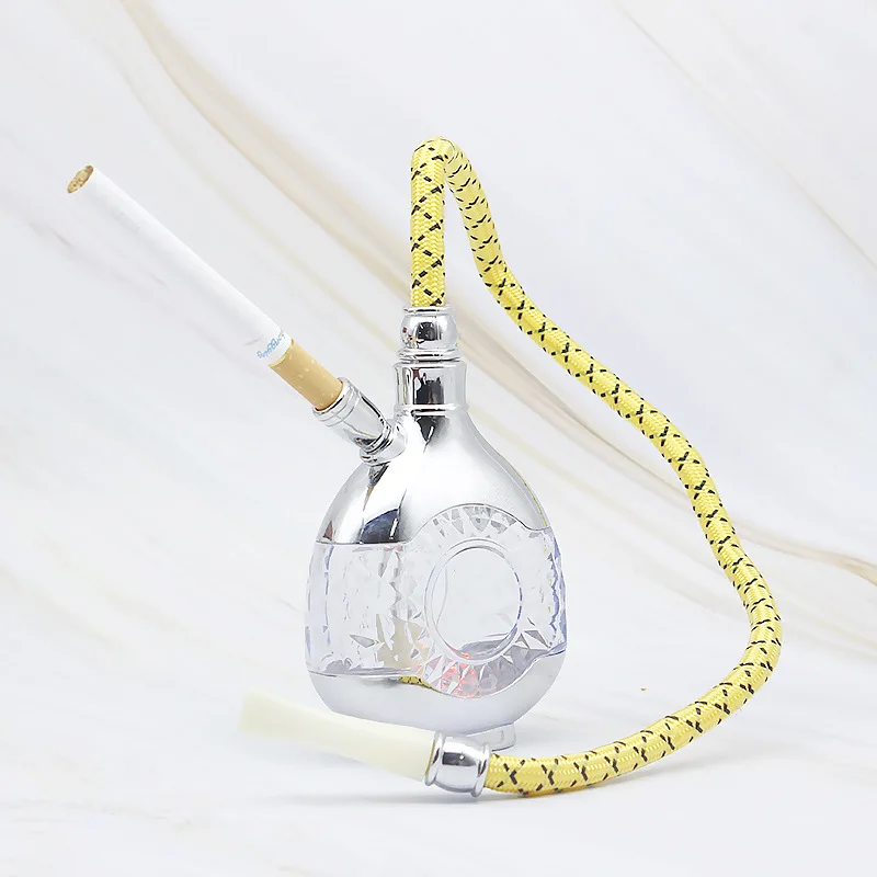 Двойного назначения стеклянная бутылка Бонг для курения портативный мини кальян сигарета Табак держатель трубы с трубчатым фильтром