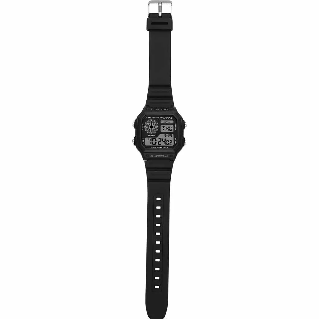 montre homme Waterproof Dual Time Personality Men's Multi Function LED Electronic Watch Men Watch relogio masculino