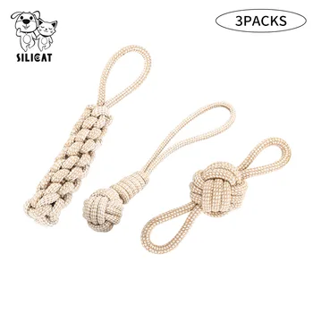 

Pet Cotton Rope Toy Set Dog Bite Molar Toy 3-Piece Combination Sample