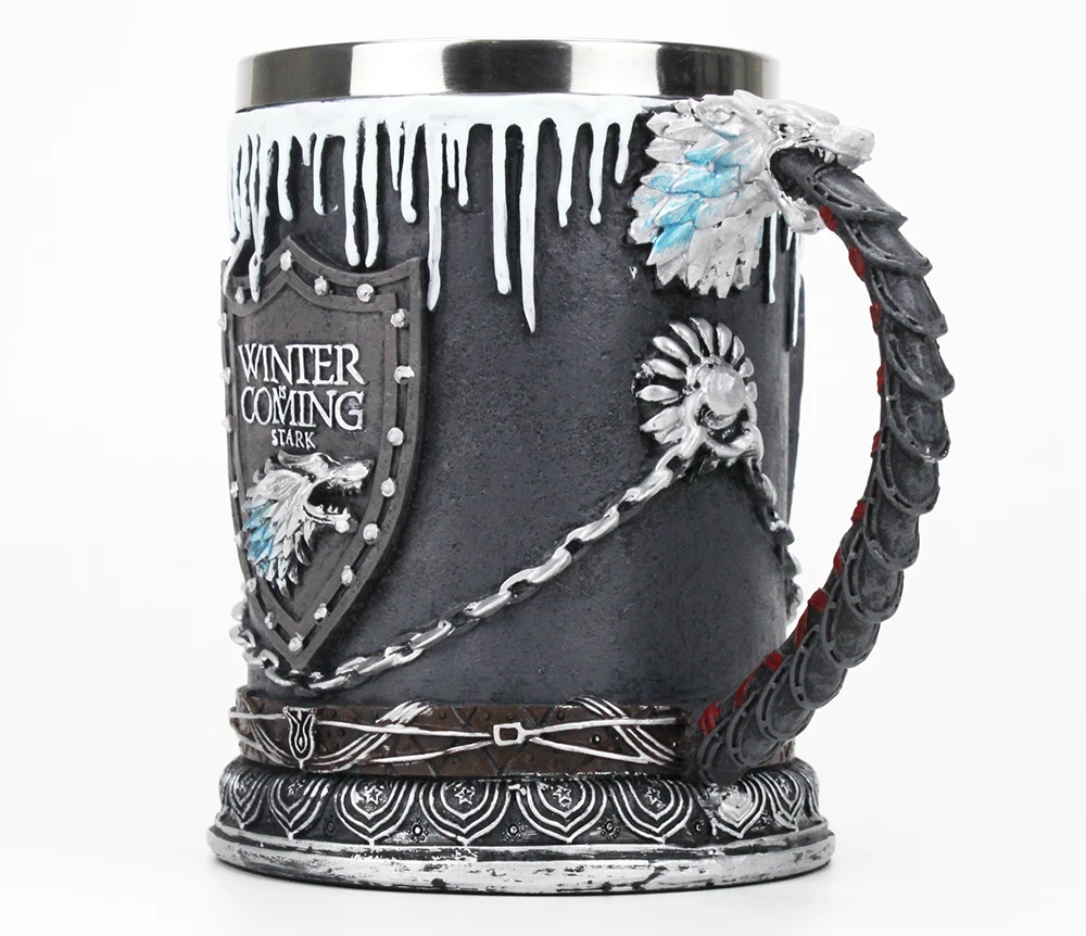 Игра престолов кружка Nemesis Now House Stark Tankard пиво кофе питейная посуда кружки 500-600 мл лучший подарок веера