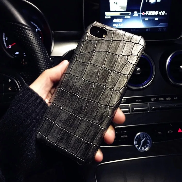 Роскошный чехол в стиле ретро с 3D крокодиловым рисунком для iPhone 8 X S XS 7Plus 7 6 6S Plus|case