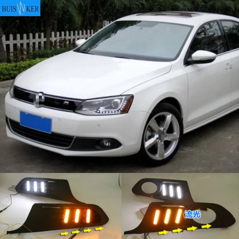 

Для Volkswagen VW Jetta Sagitar MK6 2012 2013 2014 Тюнинг автомобилей дальнего света светодиодный DRL Дневной светильник