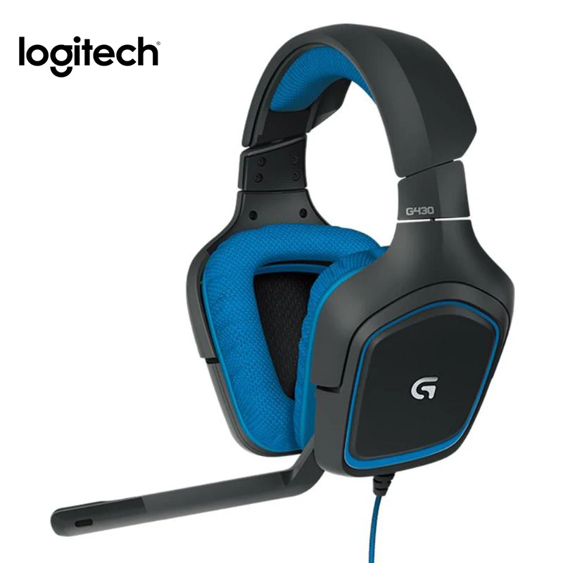 cheap Logitech G430 USB Wired 7.1 Surround Adjustable Noise Cancelling Headset Logitech Professional Gaming Headset high quility