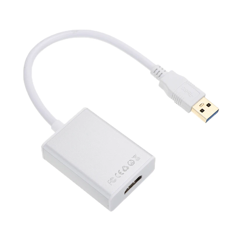 Onsale 1080P USB 3,0 к HDMI адаптеры белый Высокое качество видео графический адаптер конвертер кабель подходит для ПК HDTV HD