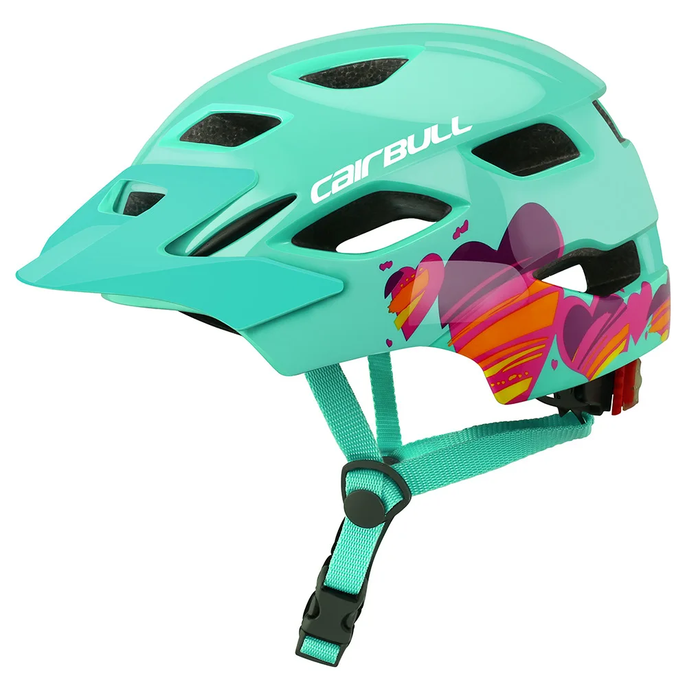 Cairbull Детский велосипедный шлем скутер Баланс колеса слайд шлем с хвостом светильник EPS интегрально-Формованный ультра светильник шлем - Цвет: light blue