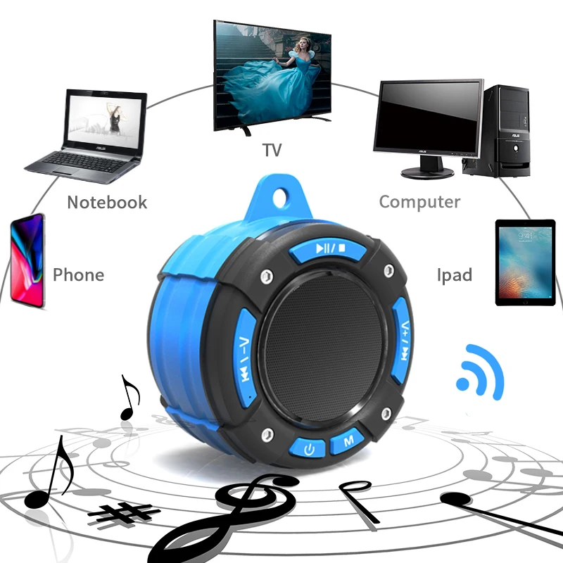 IPX67 Водонепроницаемый Bluetooth динамик для iPhone 11 Pro Max Xs Max 8 7 Plus samsung huawei Портативный беспроводной fm-радио громкий динамик