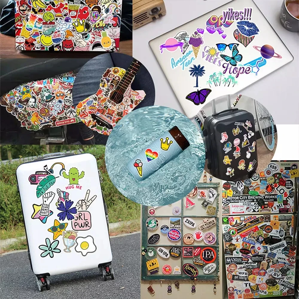 50/100pcs Cool Motorcycle Stickers Notebooks Laptop Scrapbooking Material