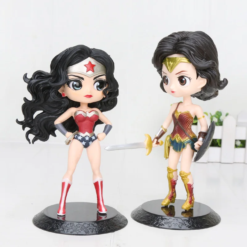 

DC Superheroes Wonder Woman Diana Prince Q posket PVC Action Figure toy Girl Gift Toys