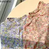 2021 Spring Prairie Chic Tops Blusas Girl Next Door Fashion Style Women Floral Print Chiffon Single Breasted Button Shirts 6