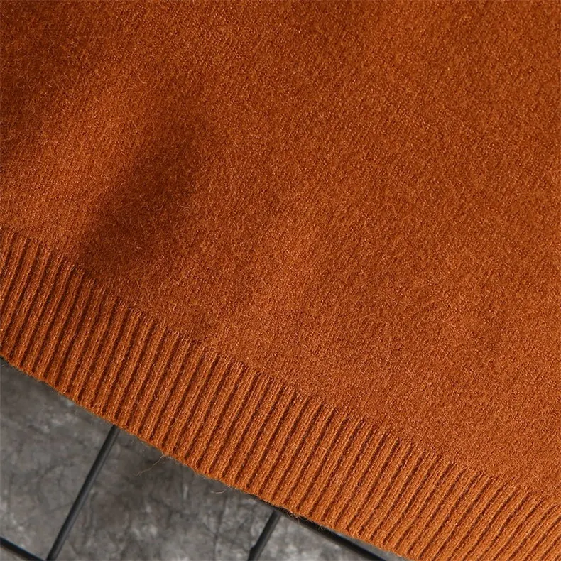 Mock-Neck Sweater Pullover Men Quality Turtlenck Men Pullover Male Autumn Winter Thick Turtle-neck Sweater Mens MuLS Brand 04