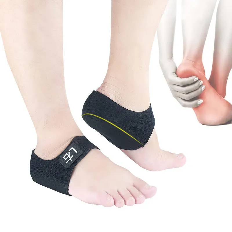 1 Pair Gel Heel Pad Pain Relief for Plantar Fasciitis Sock Worn in Shoes Thin Heel Spur Protectors Heel Sleeves Foot Skin Care