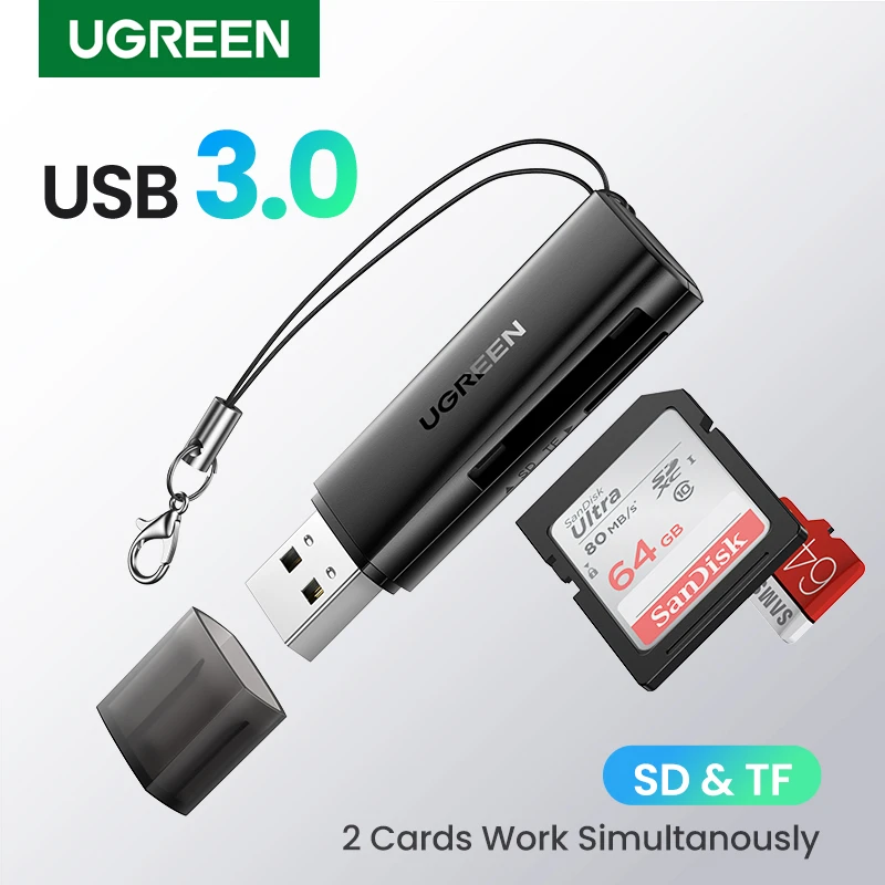 Ugreen Lector De Tarjetas Usb 3 0 2 En 1 Adaptador De Tarjeta De Memoria Sd Micro Sd Para Ordenador Pc Lector De Tarjetas De Memoria Interna Aliexpress