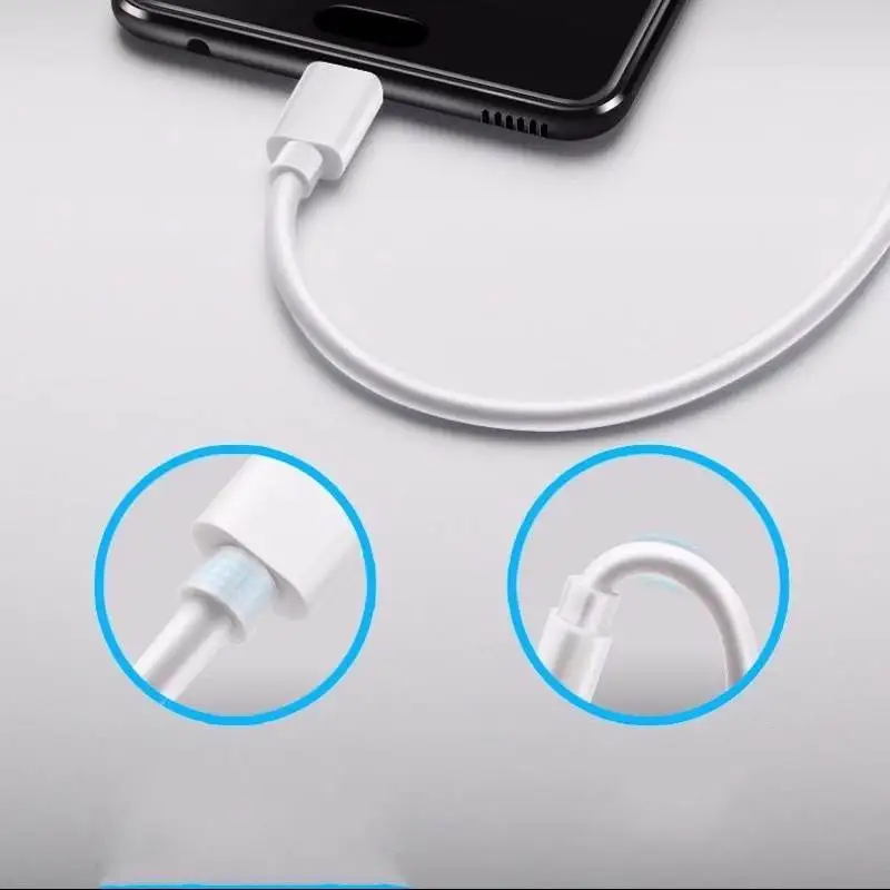 Cargador USB largo para teléfono móvil, Cable blanco Flexible de 3/5 metros  para Samsung, Huawei