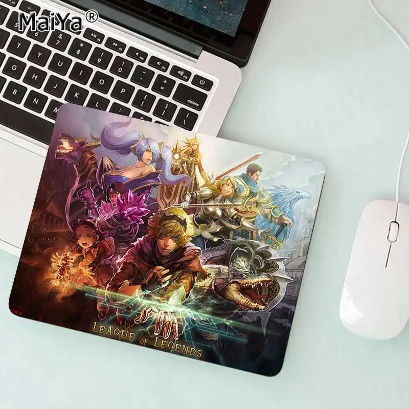 Not Lock Edge20x25cm Maiya моя любимая аркадная игра Ezreal League of legends резиновый компьютерный игровой коврик для мыши большой коврик для мыши клавиатуры коврик - Цвет: Not Lock Edge20x25cm
