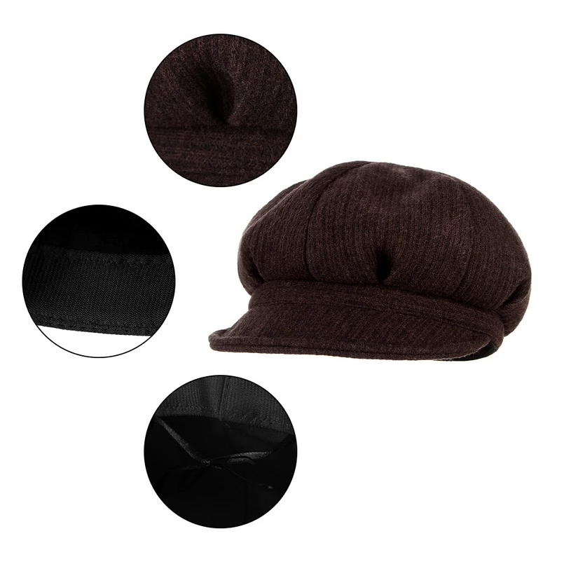 GEMVIE 6 цветов, модная плоская кепка для женщин, кепка Baker boy, восьмиугольная кепка, кепка Newsboy, осенне-зимняя шапка