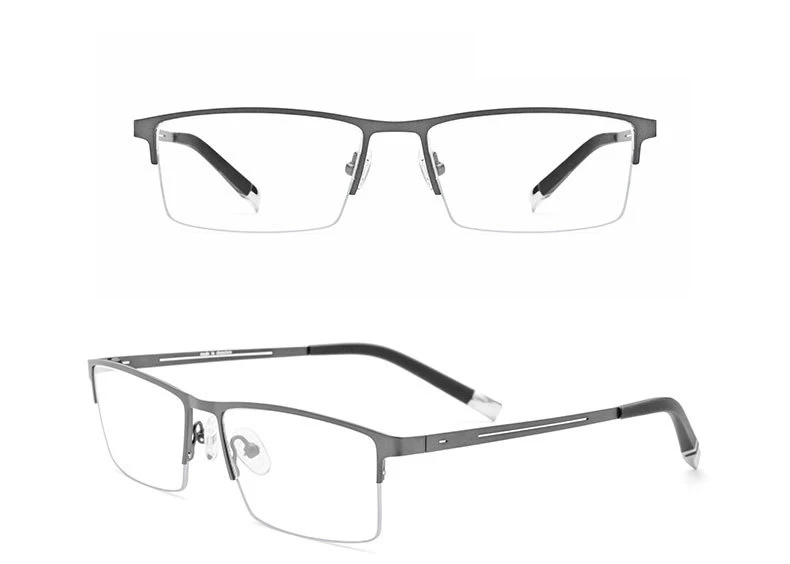 Титан сплав оптическая оправа для очков Для мужчин Сверхлегкий квадратных от близорукости, по рецепту очки 2019 мужской металлический пол