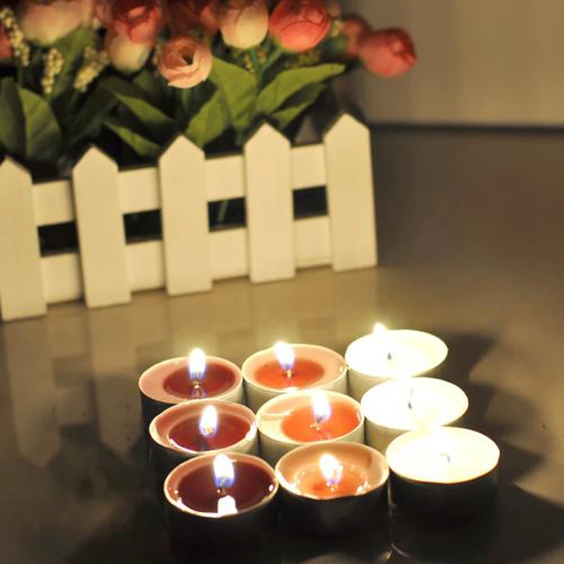 100pcs Cone Aluminum Shell Fragrance Candle Container Wick Tealight Holder DIY living room desk deco