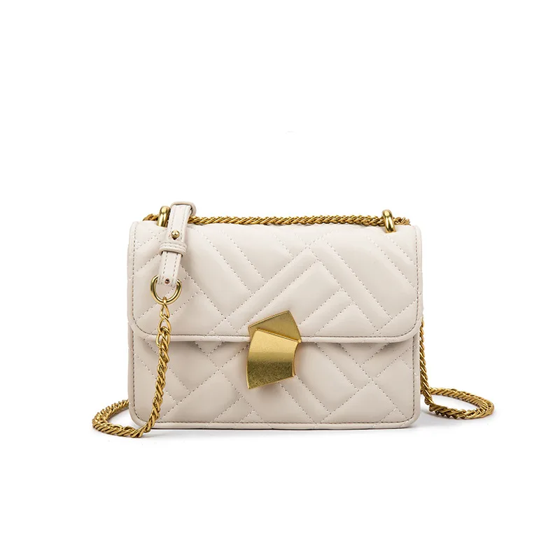 

2019 Autumn New Arrival Rhombus Chain Small Bag Women's Korean-style Tofu Square Sling Bag Shoulder Cross-body Online Celebrity