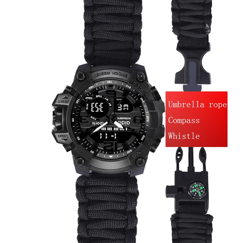 Sport Watch Men Relogio Digital Military LED Compass Waterproof Shock Sports Watches Electronic Wristwatches