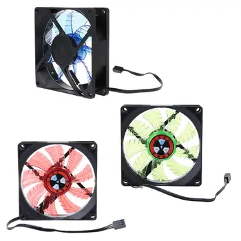 

LED Light 3 pin 90mm PC Desktop Computer Case Cooling Cooler Fan Low Noise 9025