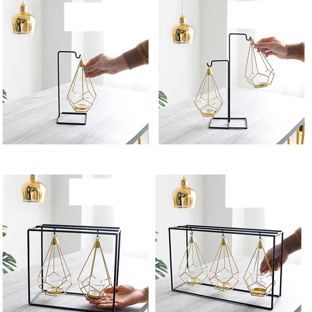 1pcs Romantic Wedding Candlelight Dinner Table Candle Holder Creative Candle Stand Desktop Adornment For Home Party Decoration